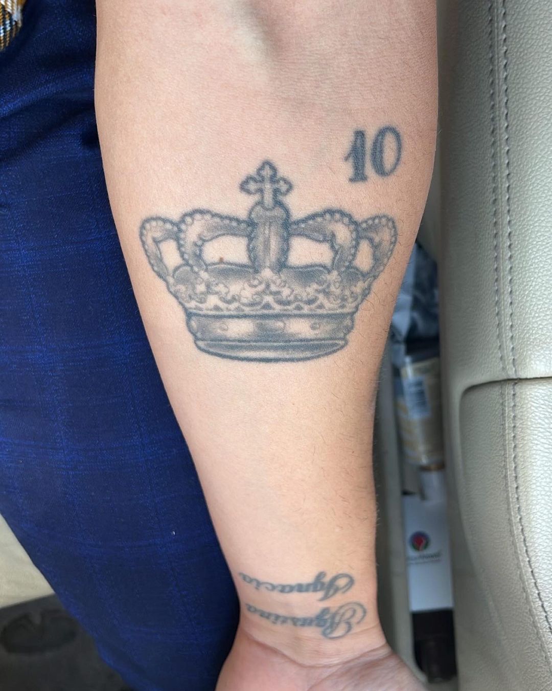 Antiguo tatuaje de Jorge Valdivia. Foto: Instagram (@samanthabodyart)