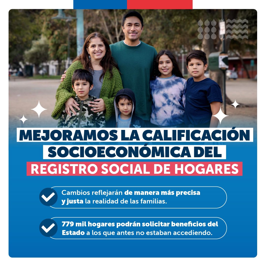 Cambios en el Registro Social de Hogares (RSH). Fuente: Ministerio de Desarrollo Social y Familia.