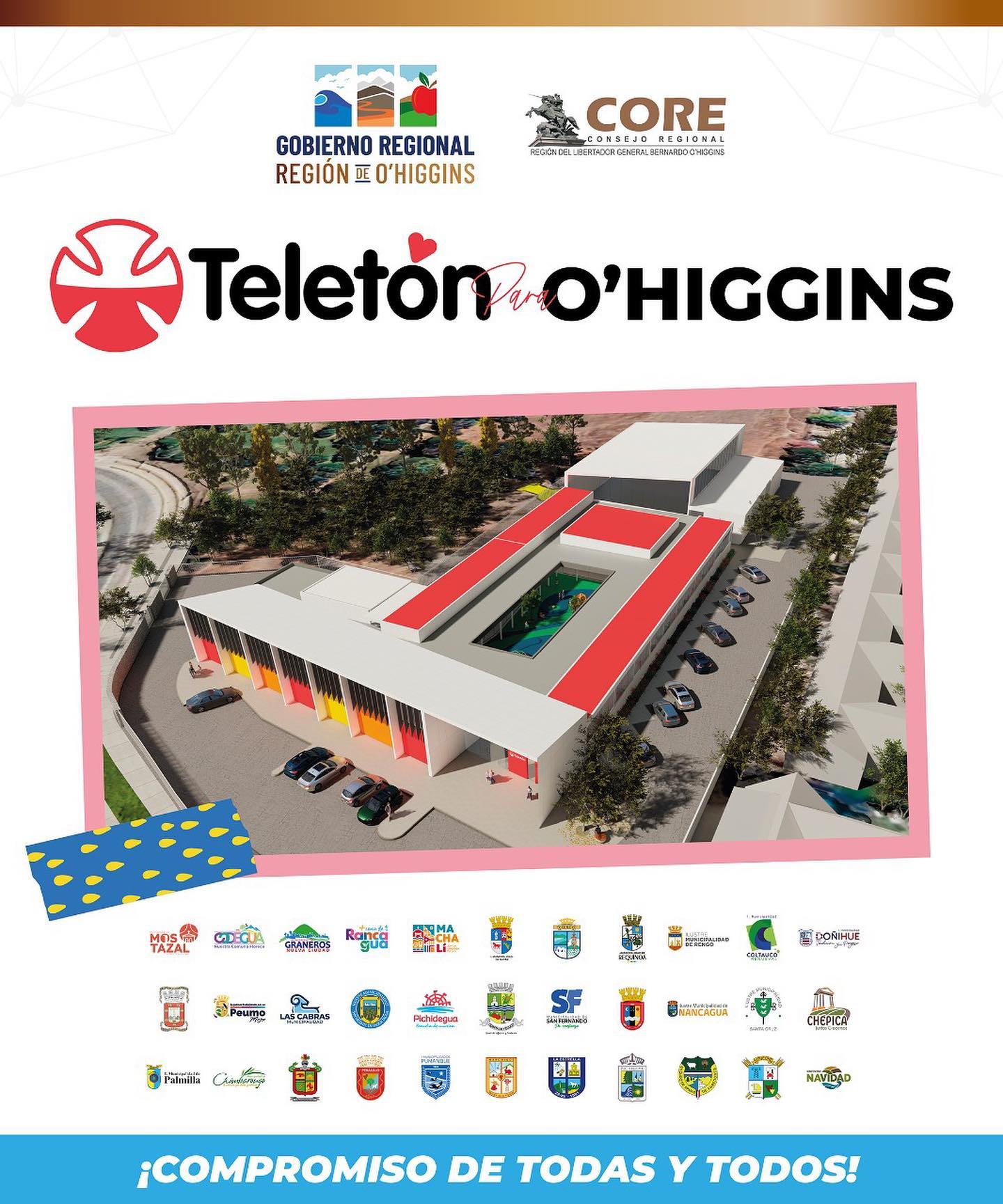 Nuevo Centro Teletón en Rancagua: Foto: Gobierno Regional O'Higgins.